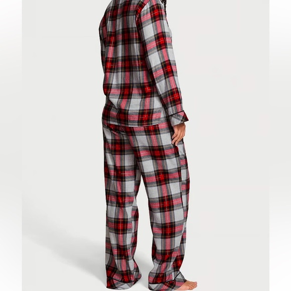 VICTORIA'S SECRET 
Red Plaid xmas
Flannel Long Pajama Set inseam‎ short - Picture 2 of 6